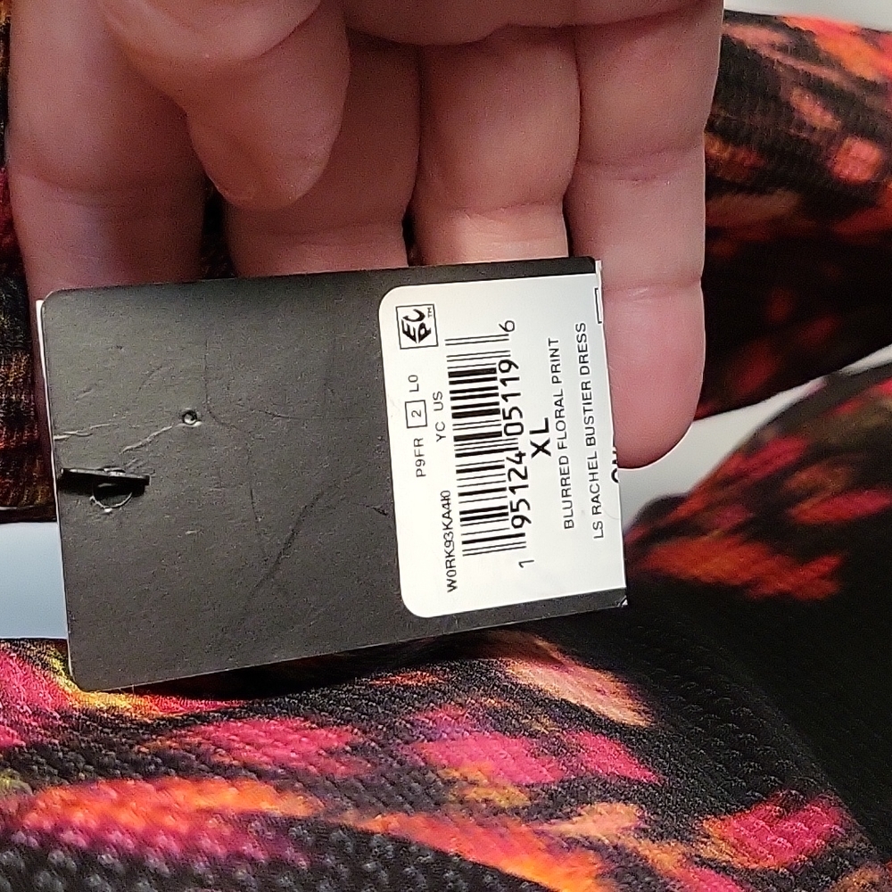 Guess Floral Mini Dress w/Leather Trim - Picture 8 of 10